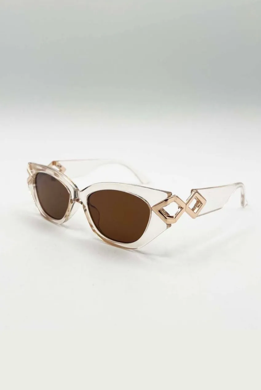 SVNX SG2500728 occhiali sole occhio di gatto beige taglia unica