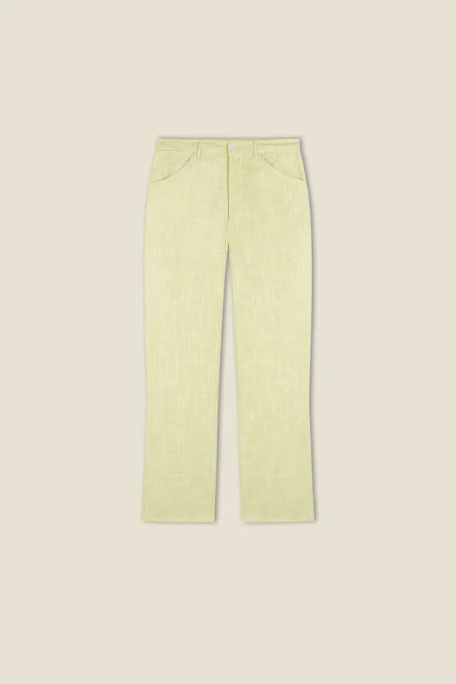 Dahlia Cecil pantaloni unisex cotone khadi dritti