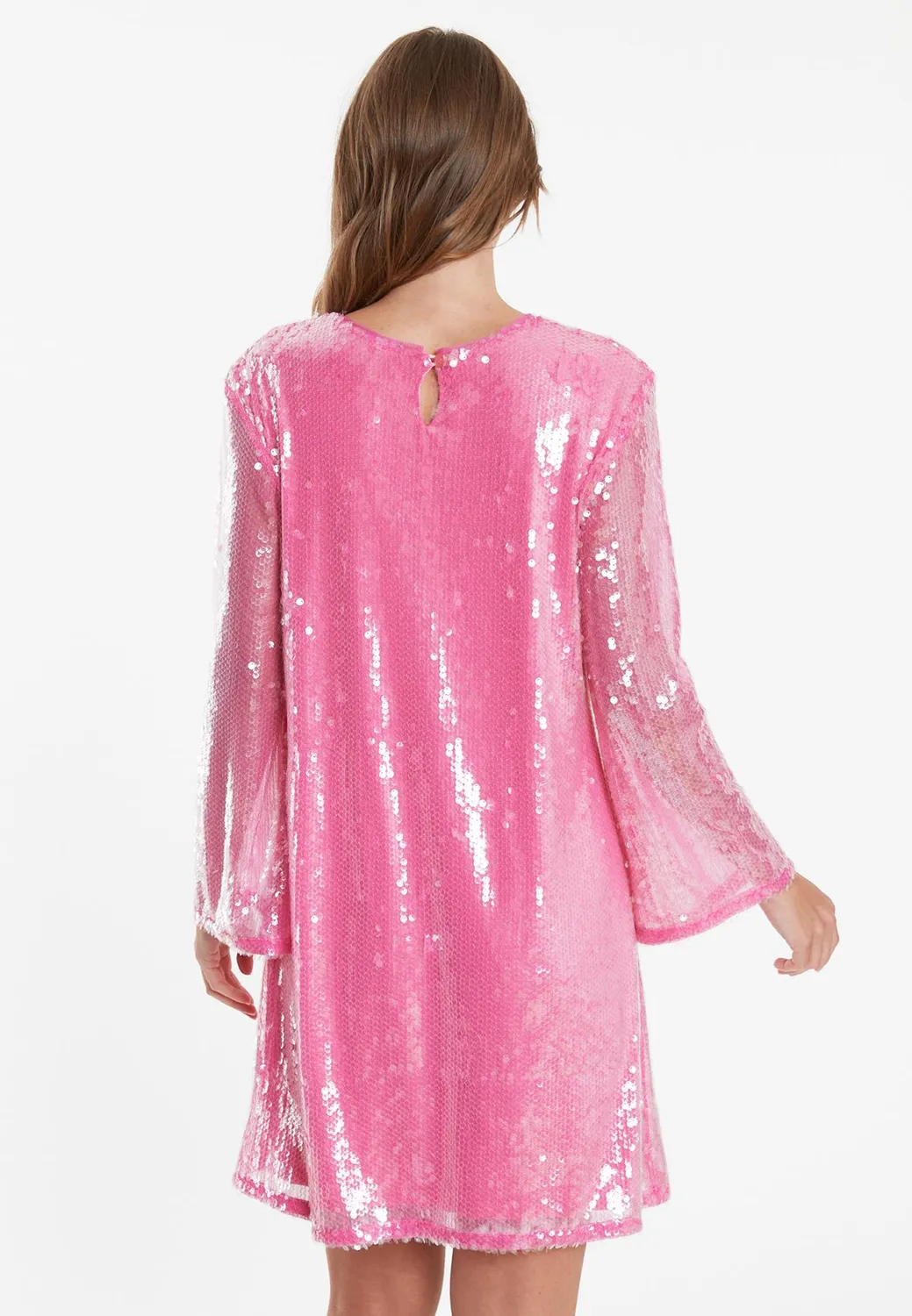 Ana Alcazar Wacary abito paillettes rosa