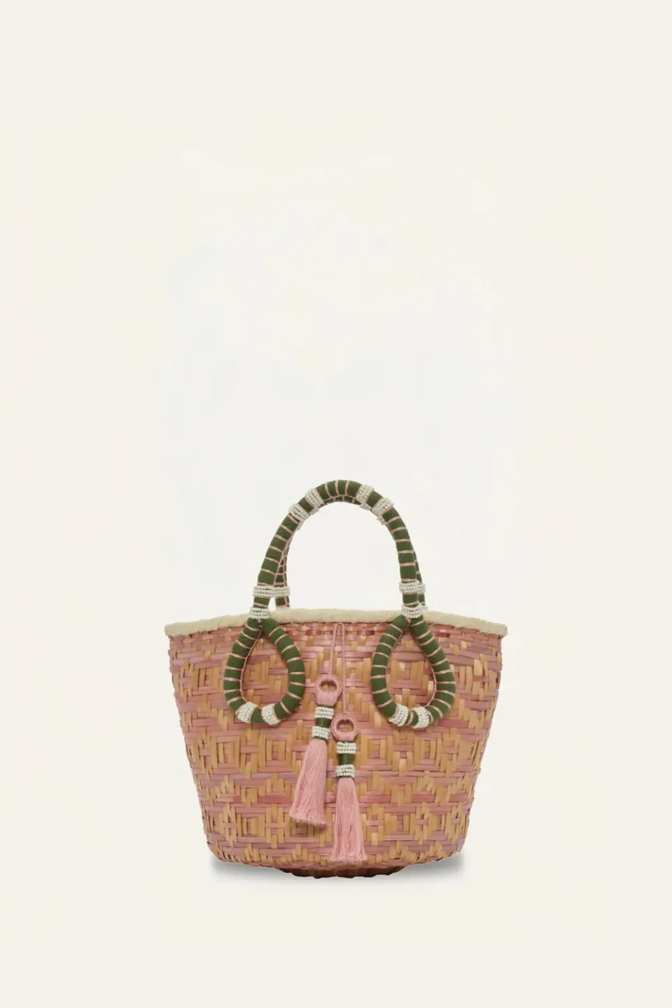 Johanna Ortiz Heritage mini borsa secchiello palma verde