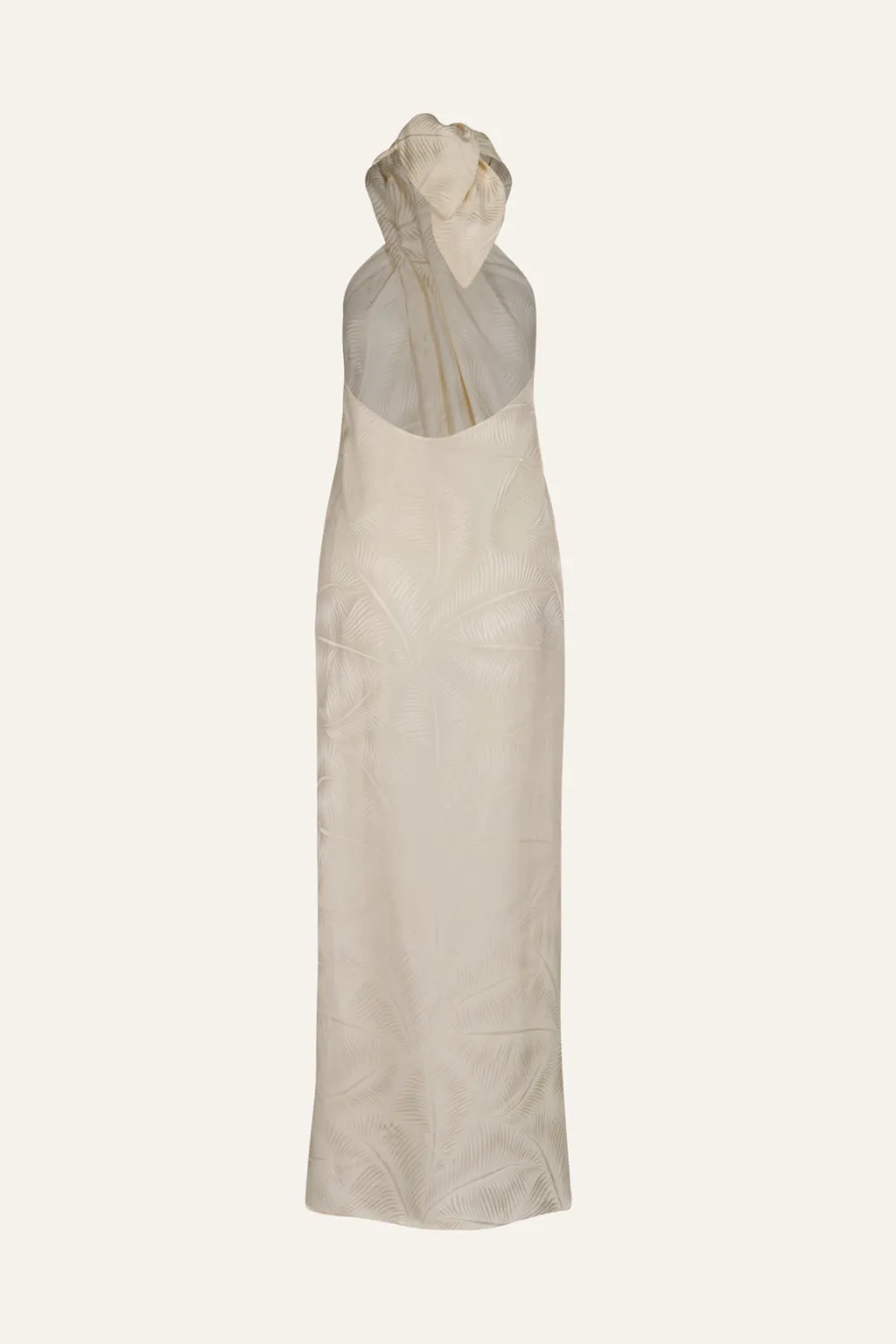 Johanna Ortiz Silent Water top halter ecru viscosa