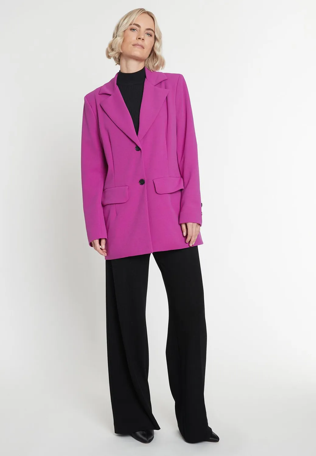 Ana Alcazar Meba blazer oversize viola tasche