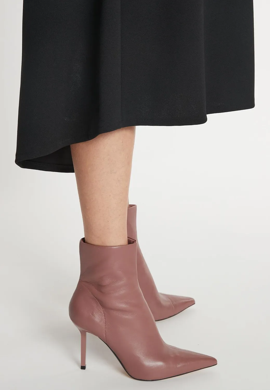 Ana Alcazar Melea abito ampio nero midi jersey