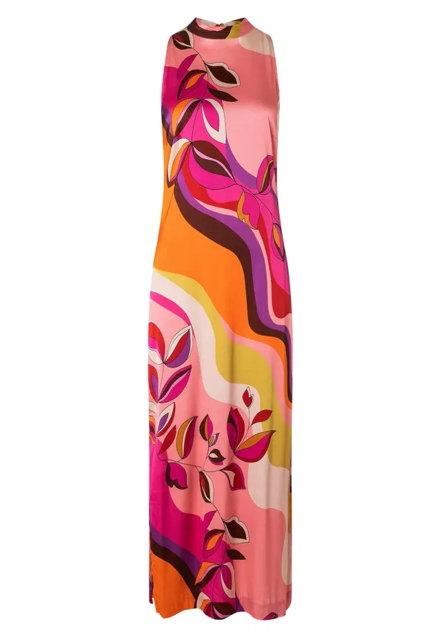 Ana Alcazar Kaffa abito neckholder stampa maxi