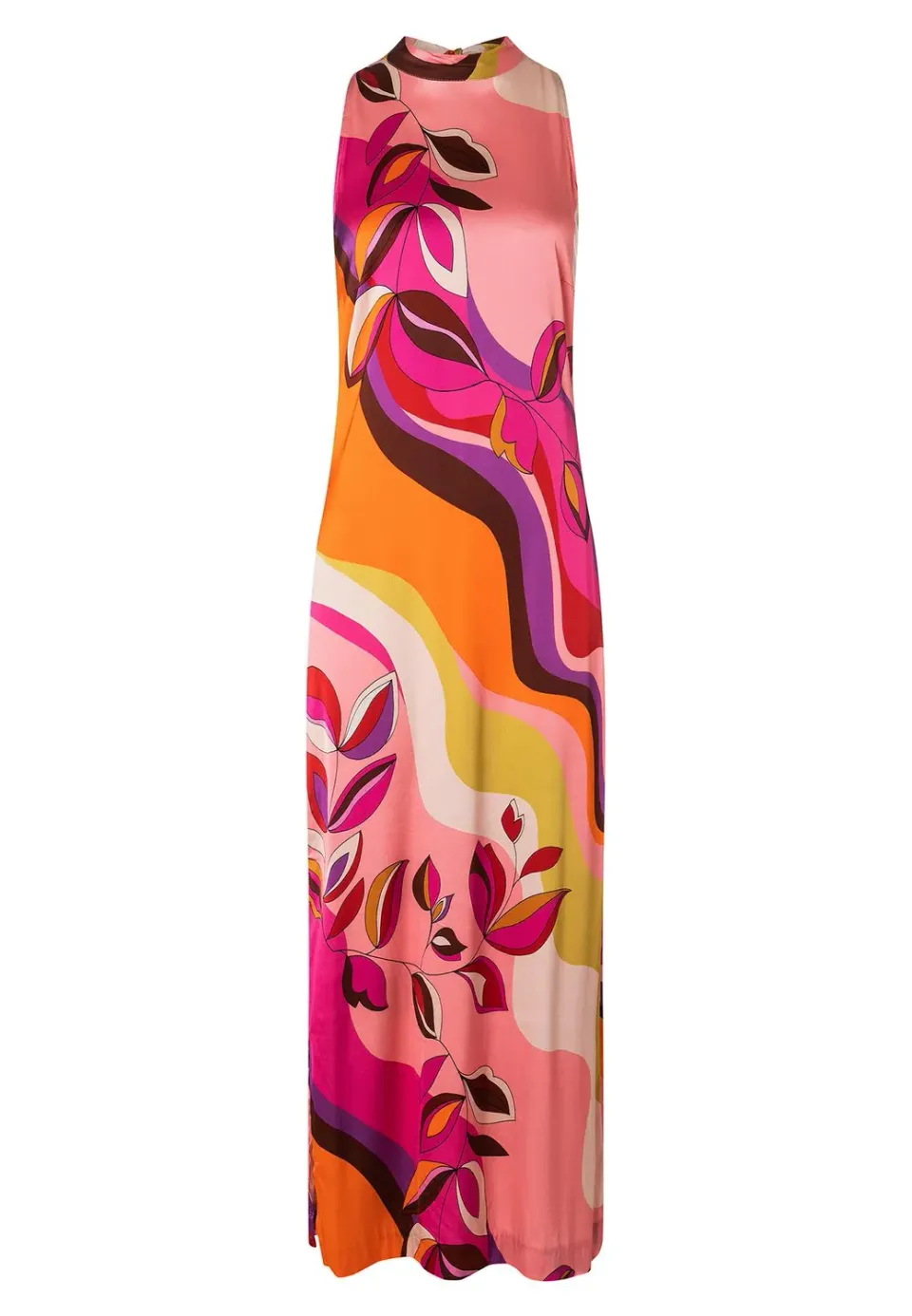 Ana Alcazar Kaffa abito neckholder stampa maxi