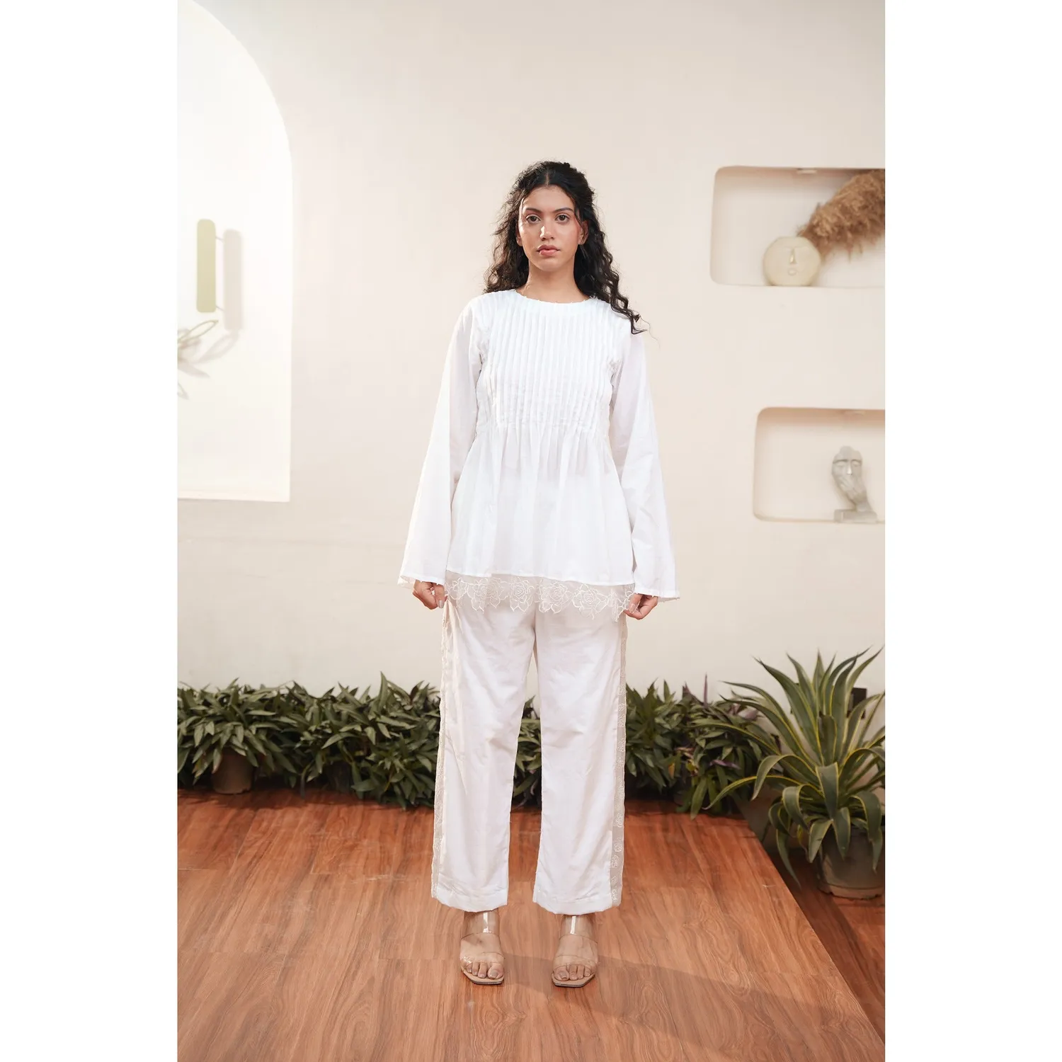 Our Dve Capsule 3 pantaloni cotone bianco 37"