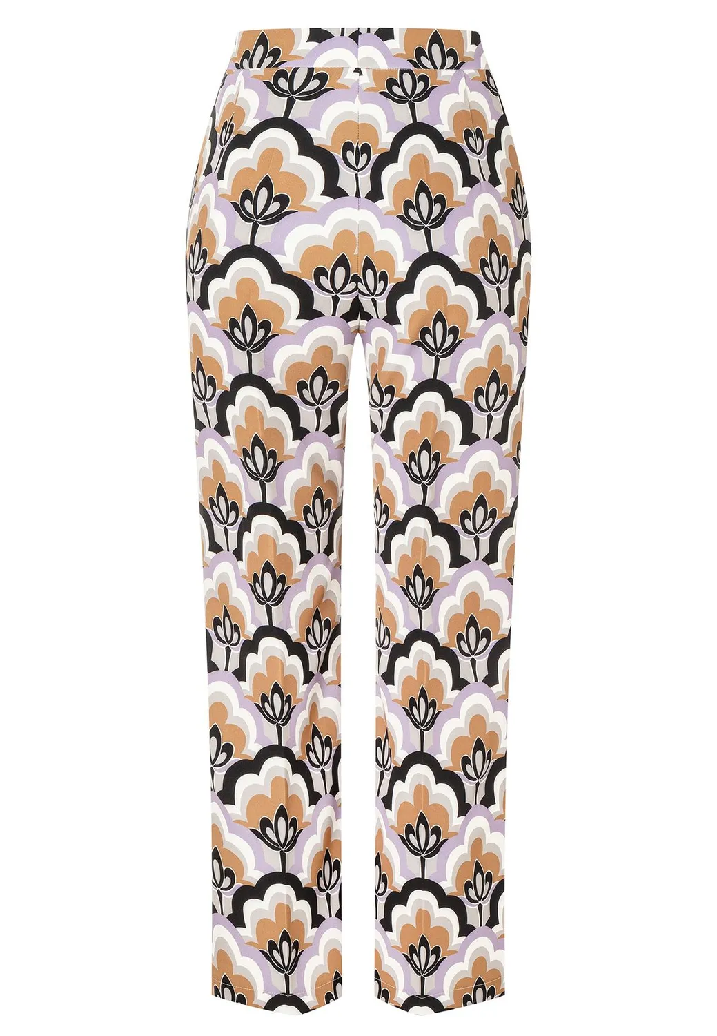 Ana Alcazar Maira pantaloni cropped stampa retro