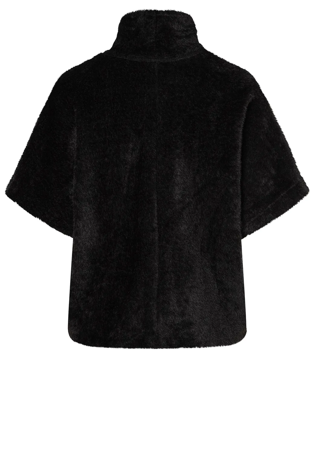 Ana Alcazar Enirys maglione peluche nero corto
