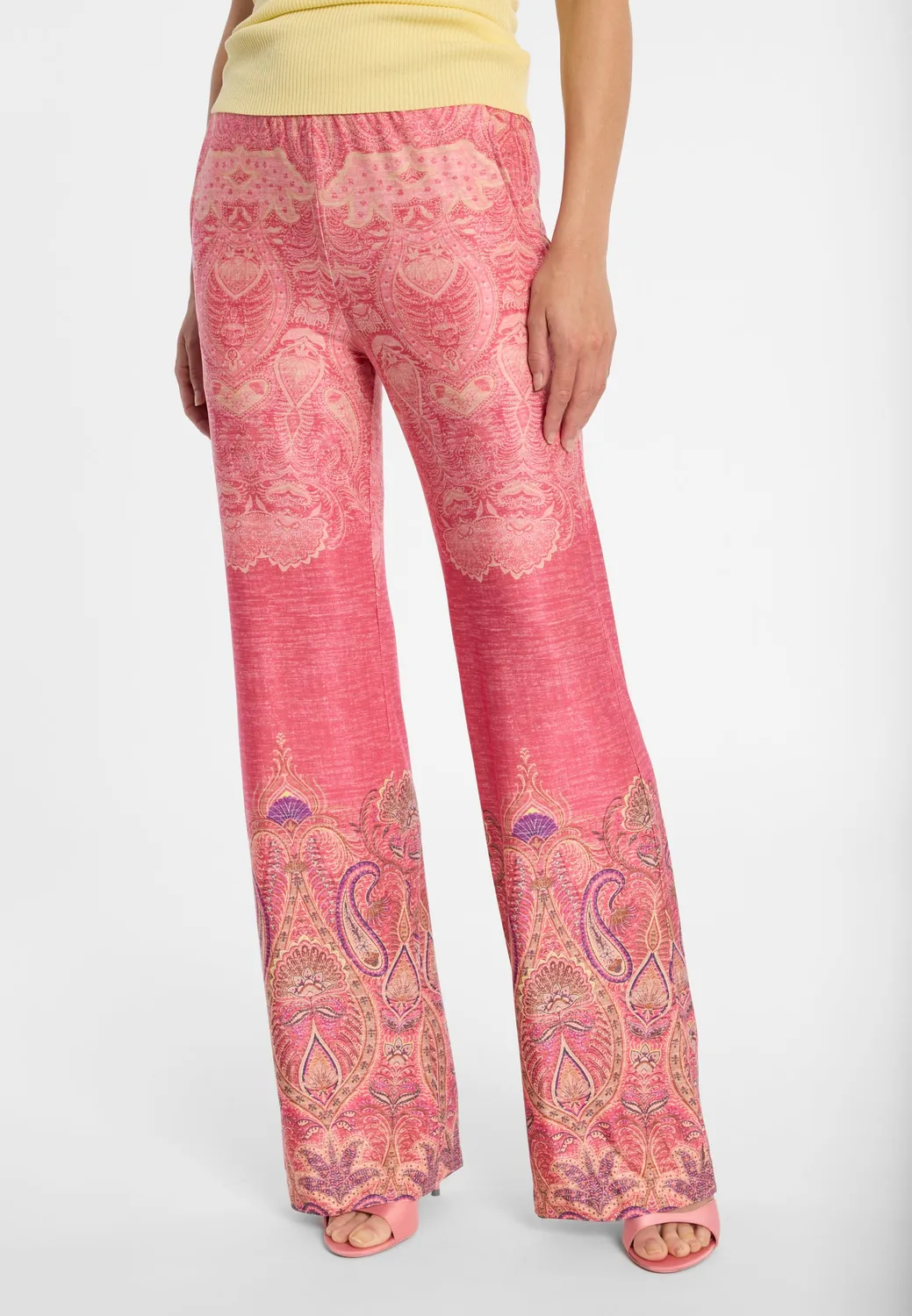 Ana Alcazar Domia pantaloni estivi paisley rosa
