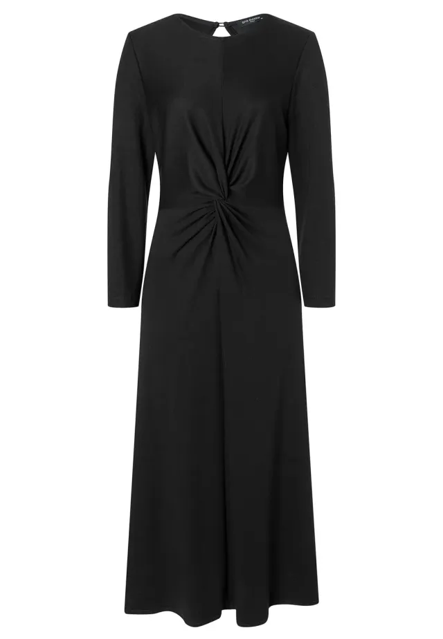 Ana Alcazar Tia abito midi nero jersey