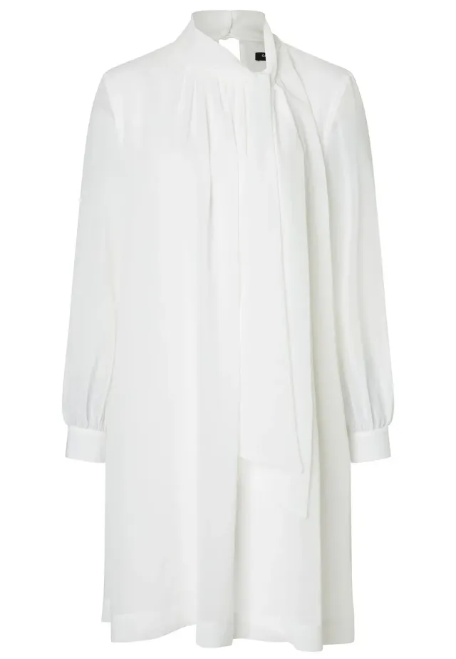 Ana Alcazar Tiwea abito chiffon bianco corto