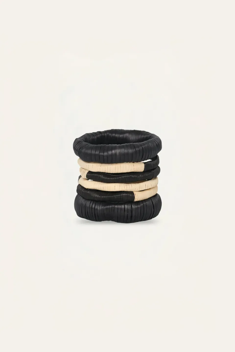 Johanna Ortiz Free Galloper bangles bejuco nero ecrù