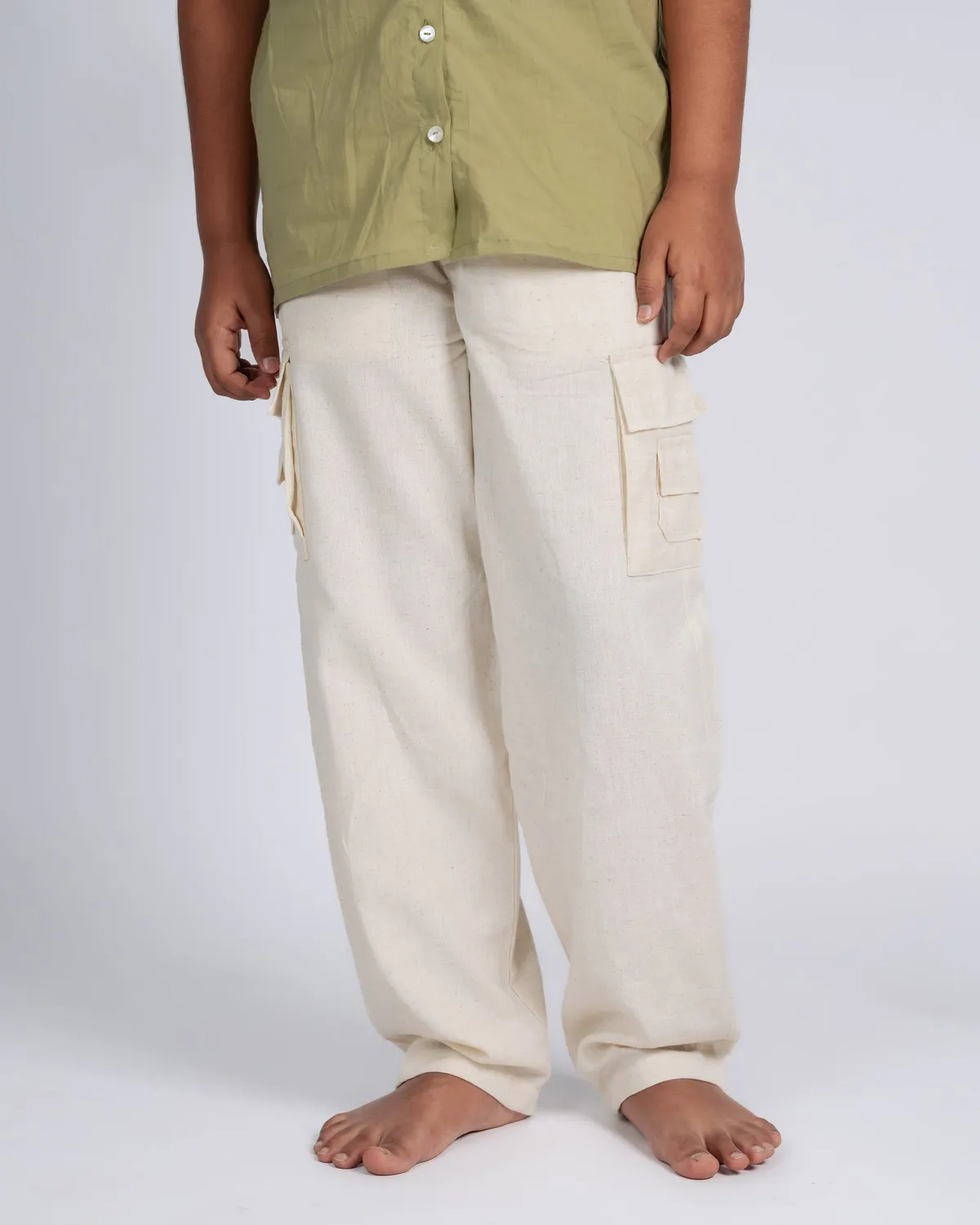 Our Dve Classic Charm completo bambino verde beige cotone