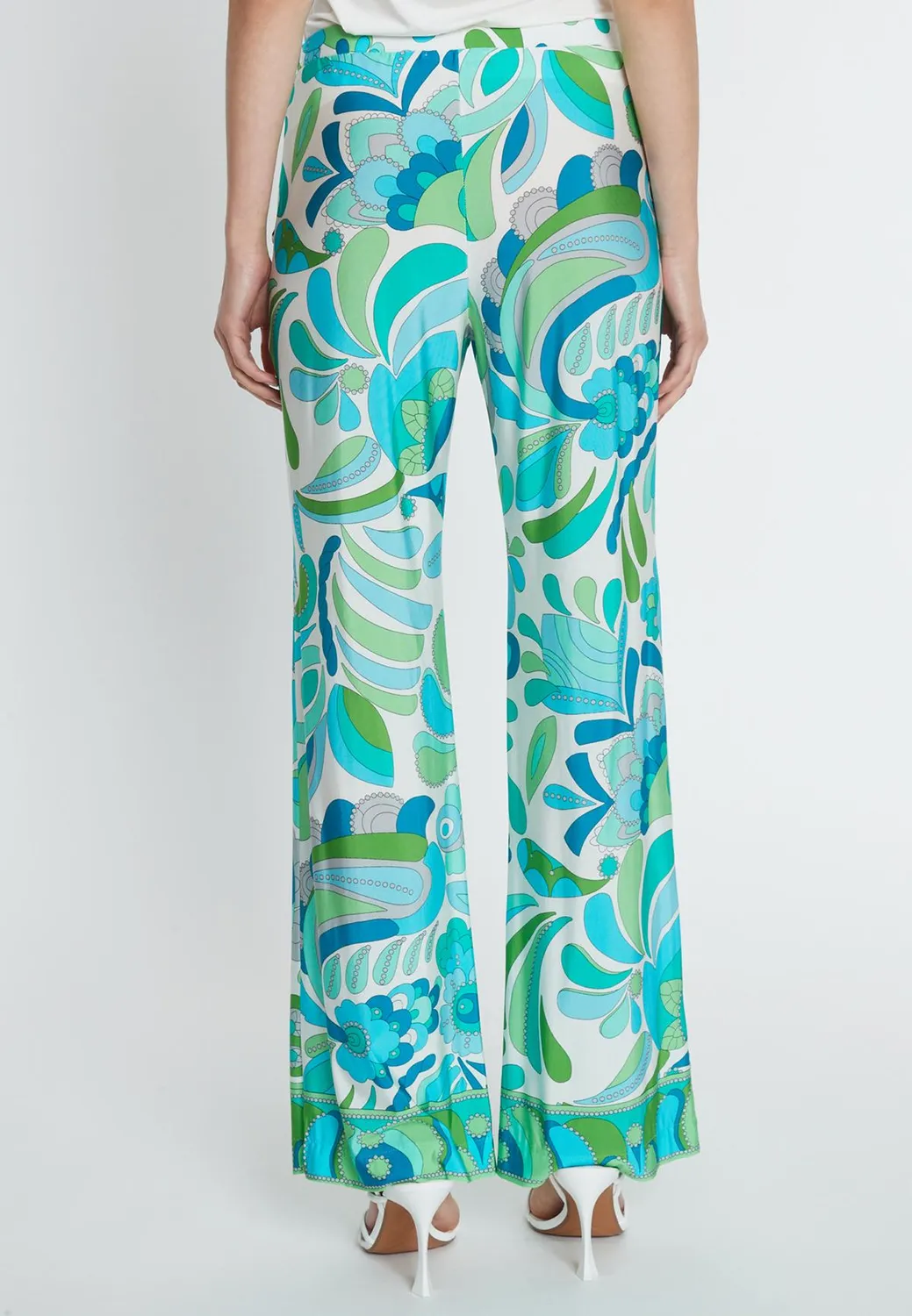 Ana Alcazar Riawa pantaloni fantasia verde jersey