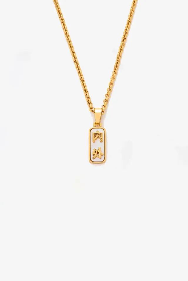 Uchi & Soto Kin Gold collana pendente oro barra