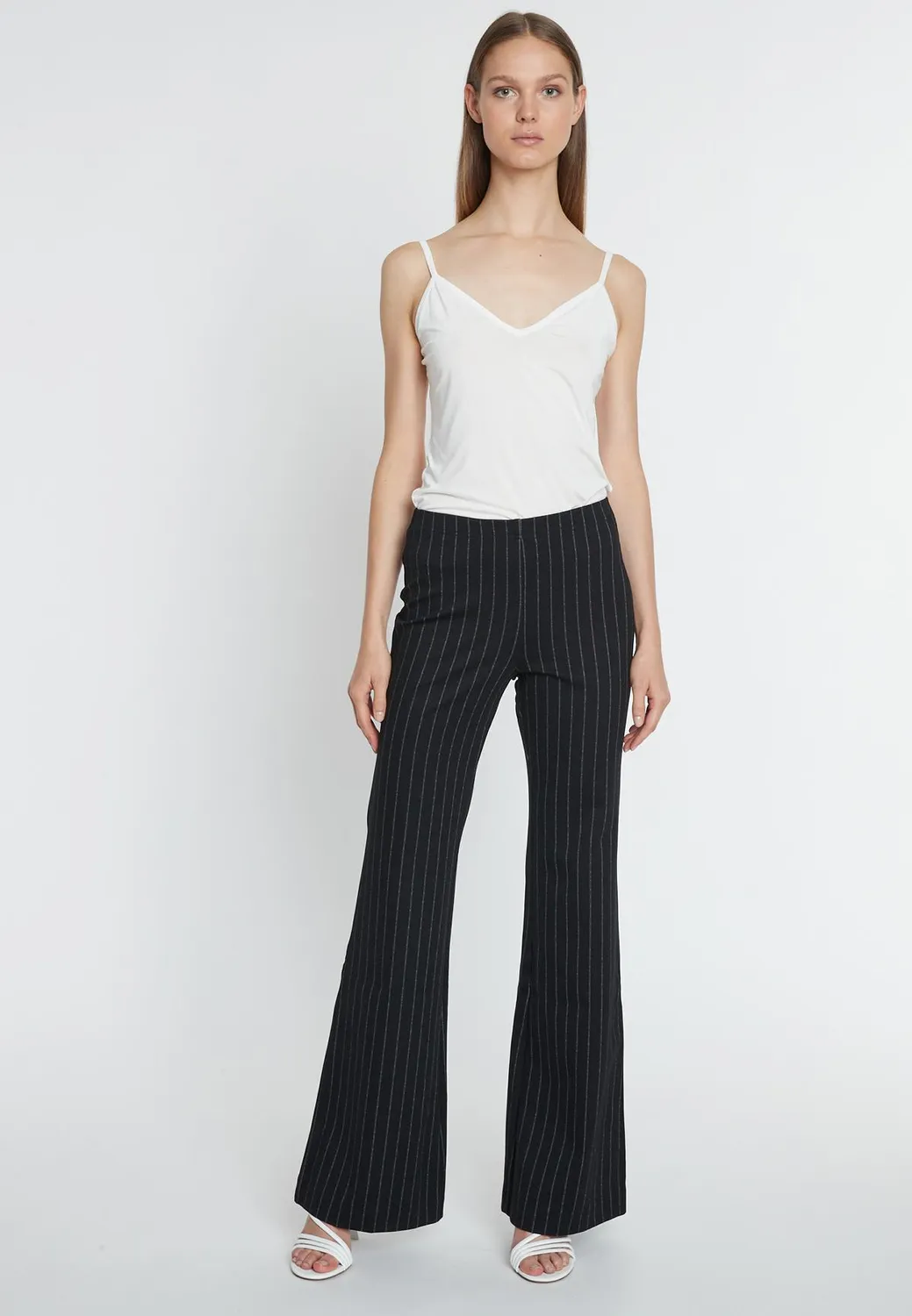 Ana Alcazar Mesona pantaloni flare neri anni 70