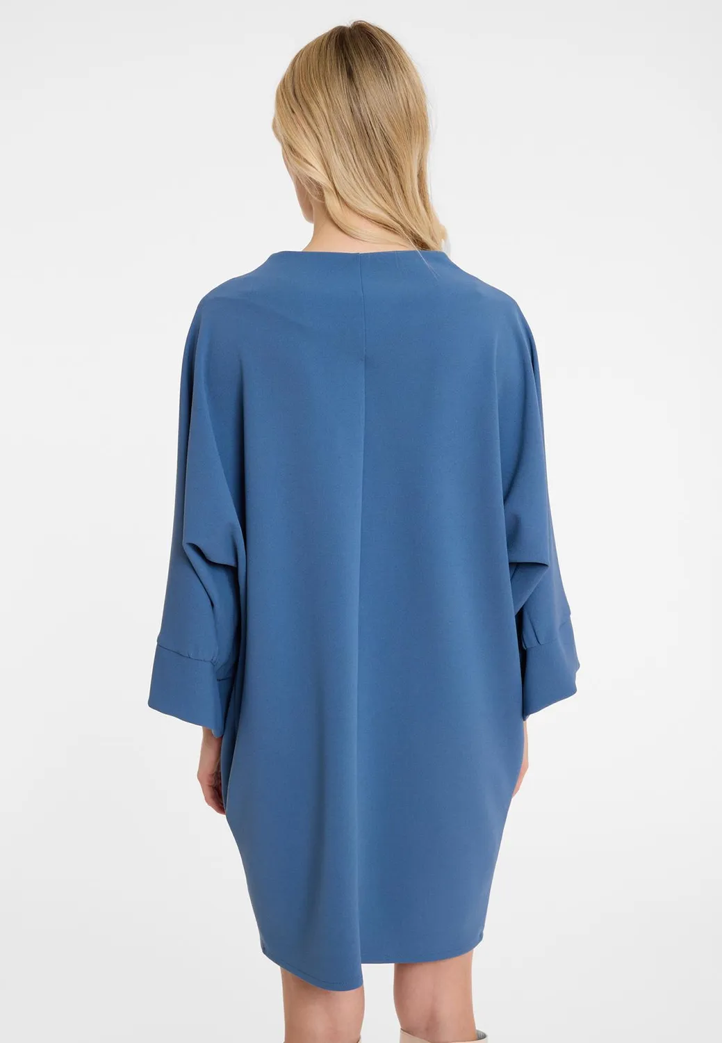 Ana Alcazar Adwea abito oversize blu tasche