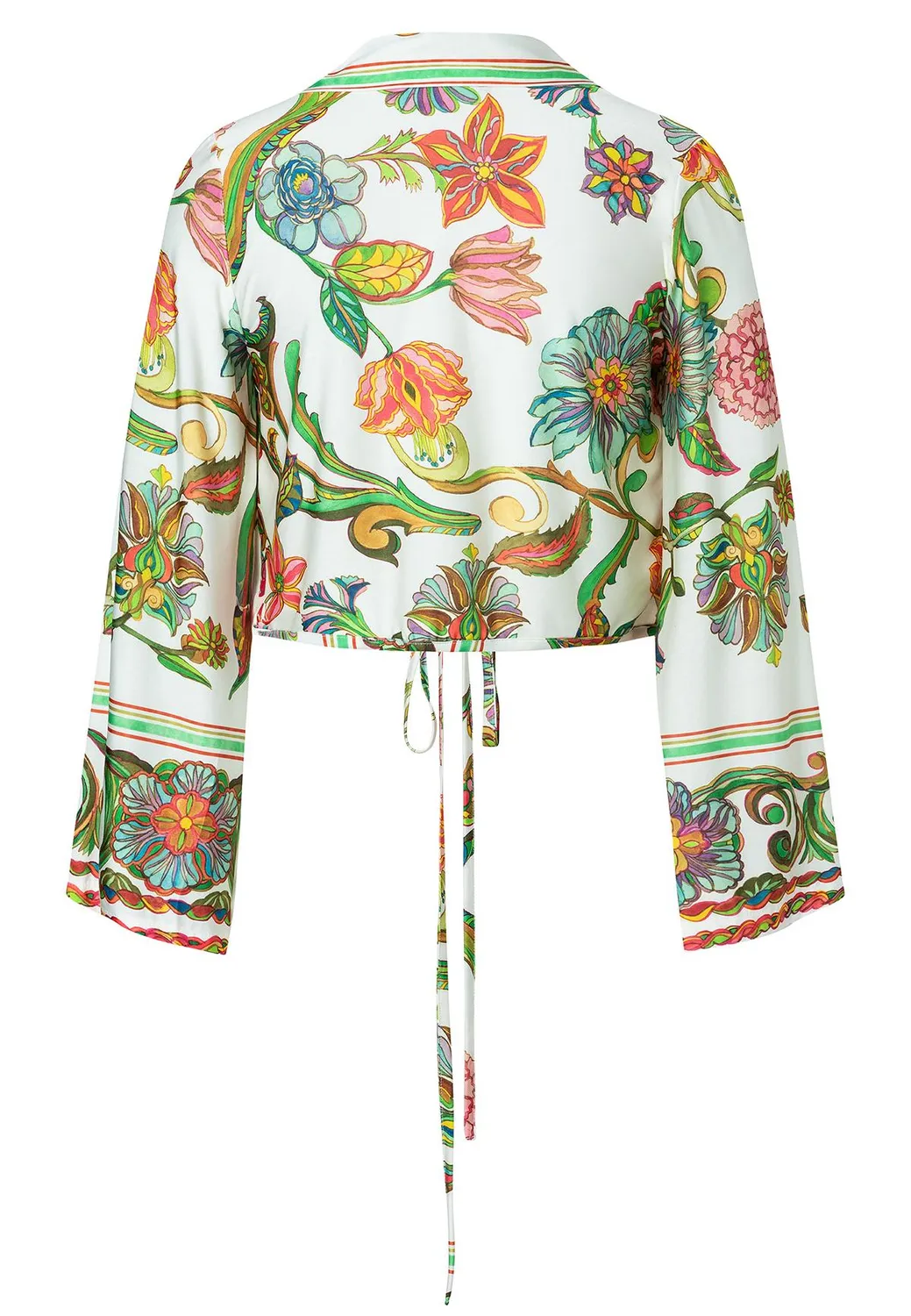Ana Alcazar Witana top incrocio floreale crop