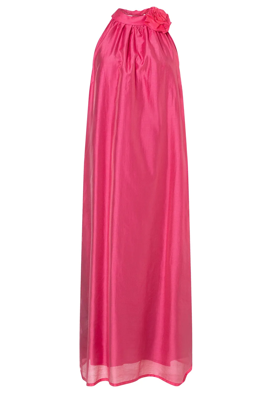 Ana Alcazar Wakany abito lungo rosa in lyocell