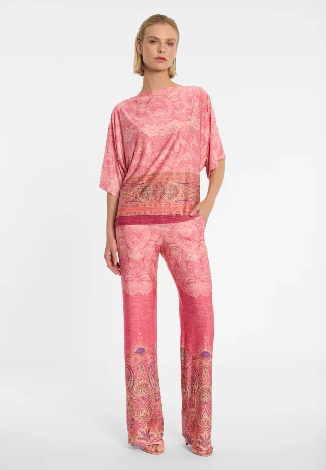 Ana Alcazar Domia pantaloni estivi paisley rosa