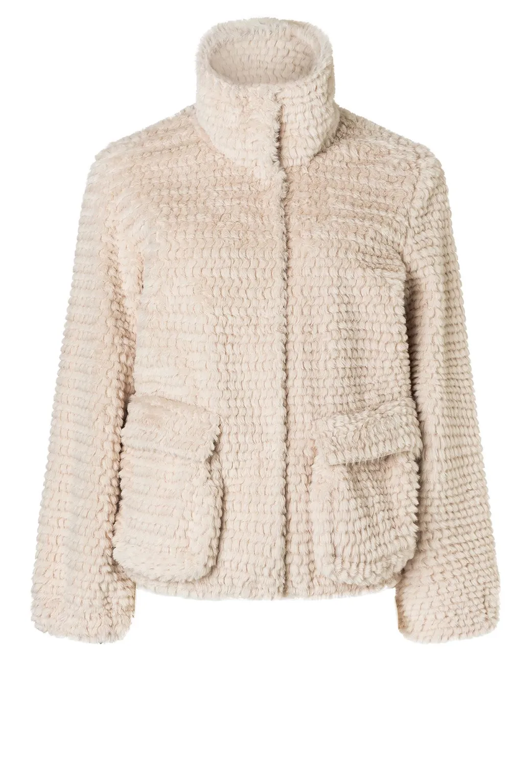 Ana Alcazar Abasi giacca peluche bianco