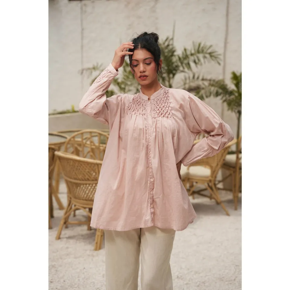 Our Dve Capsule 13 Top rosa cotone S