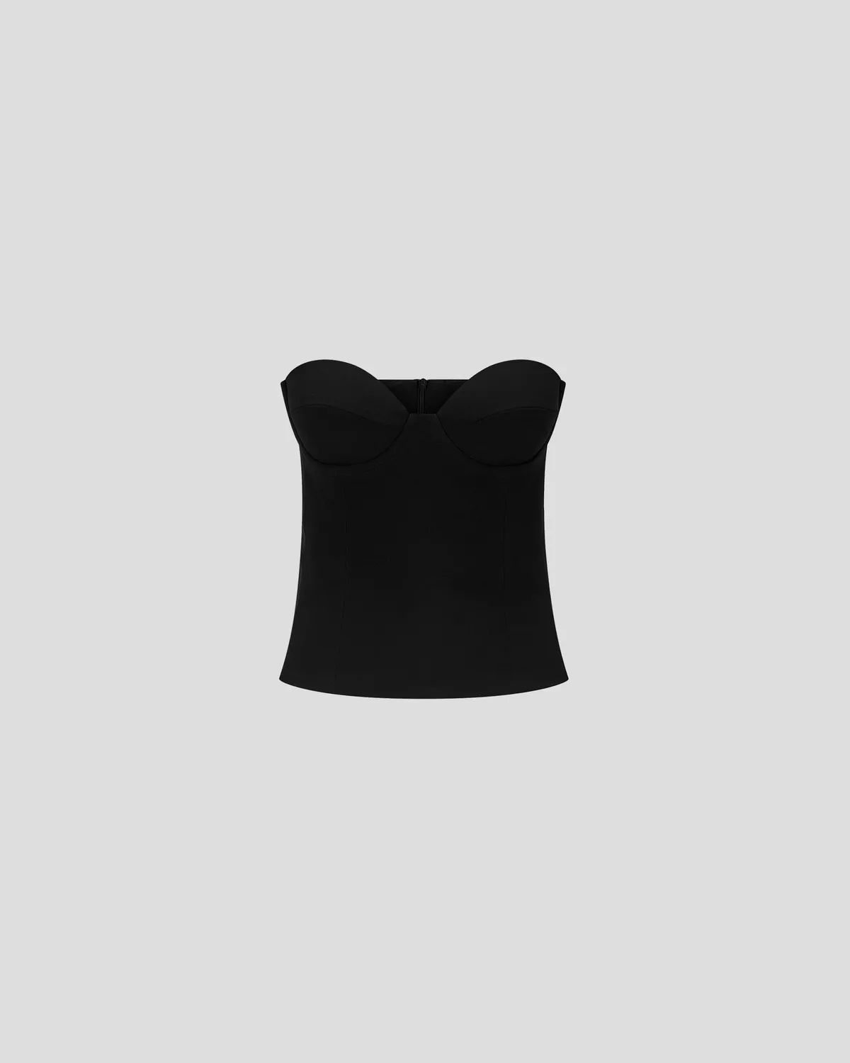 Violante Nessi Dumas top bustier nero sable cady