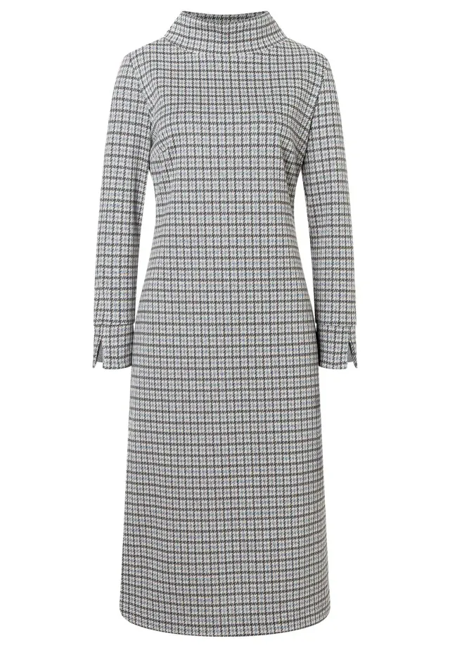 Ana Alcazar Sodana abito midi pied-de-poule lurex