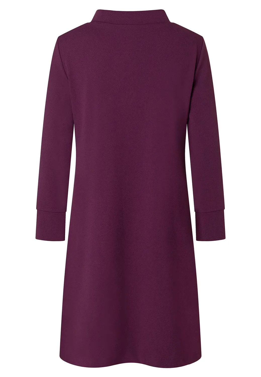 Ana Alcazar Adora abito mini bordeaux collo coreana