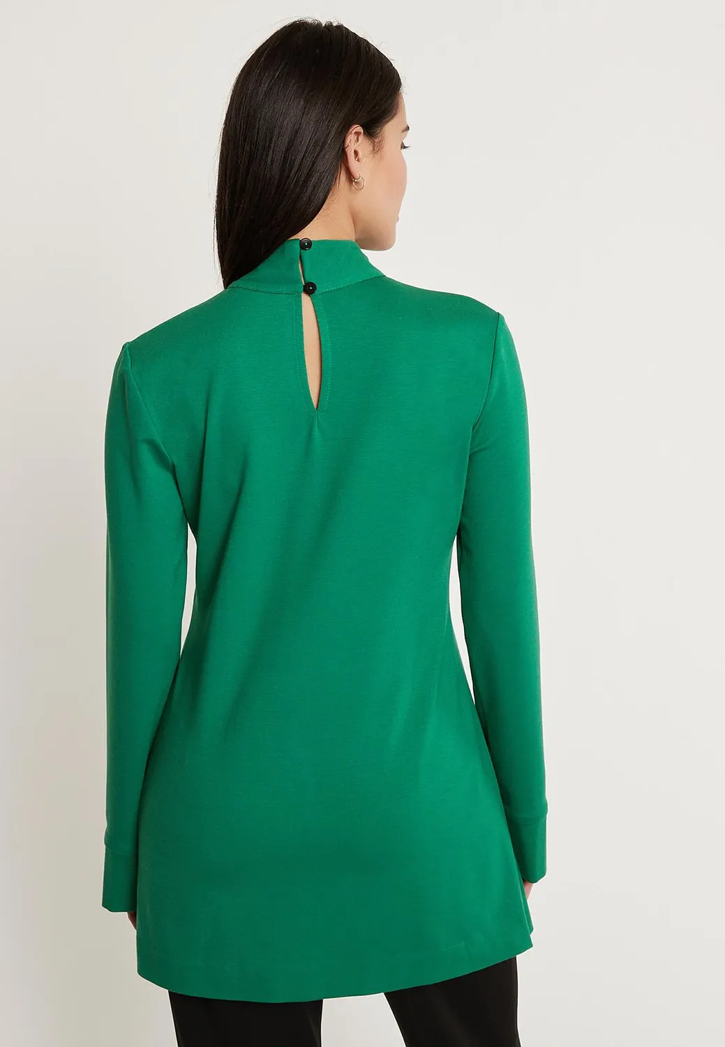 Ana Alcazar Iwani top maniche lunghe verde
