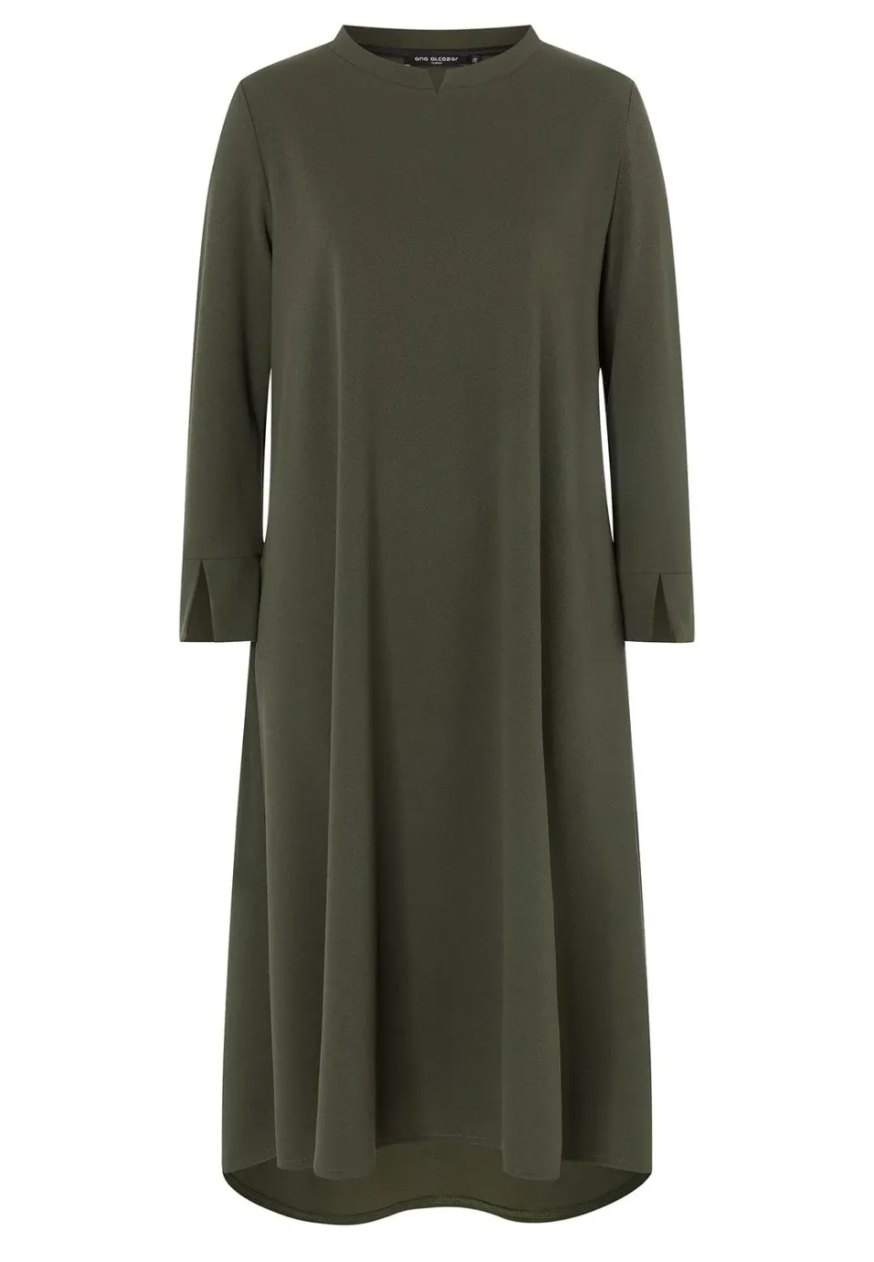 Ana Alcazar Haneka vestito midi kaki svasato