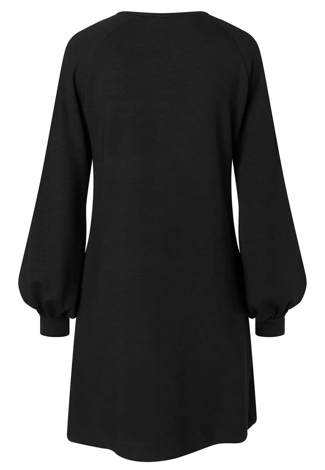 Ana Alcazar Tina abito nero corto jersey cut-out