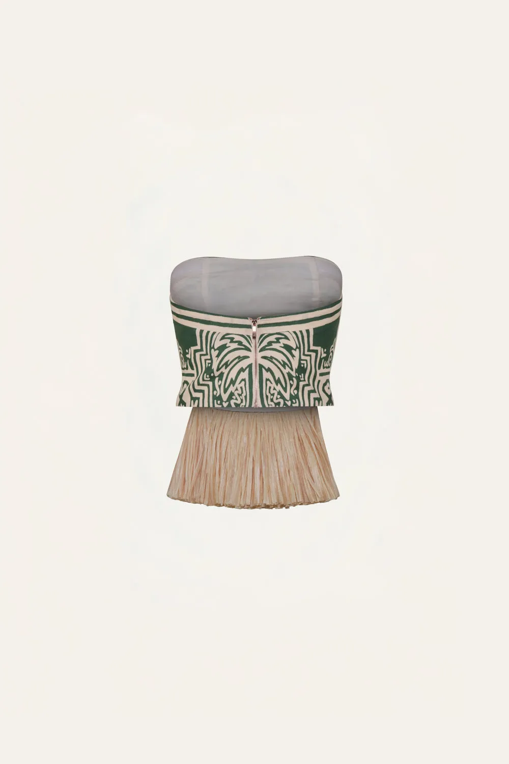 Johanna Ortiz Exploring Textures top fascia verde lino