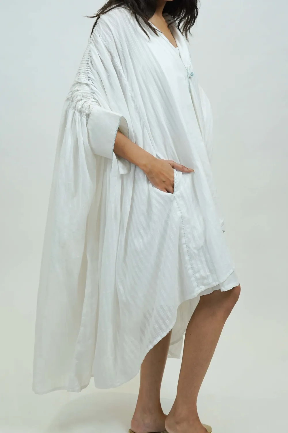 Our Dve S0016 Giacca Shrug Cotone Bianco Taglia Unica