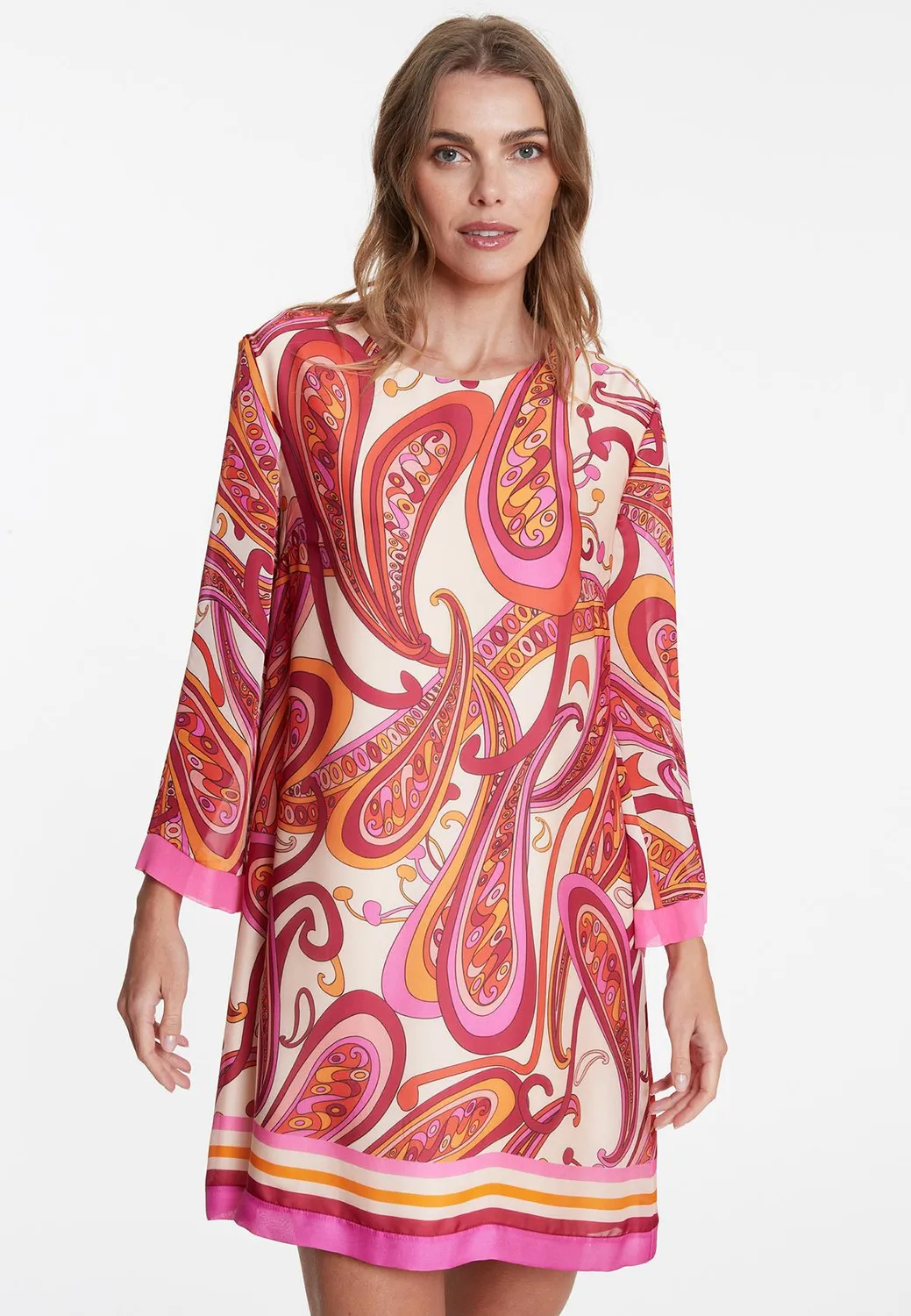 Ana Alcazar Wegala abito chiffon fantasia paisley