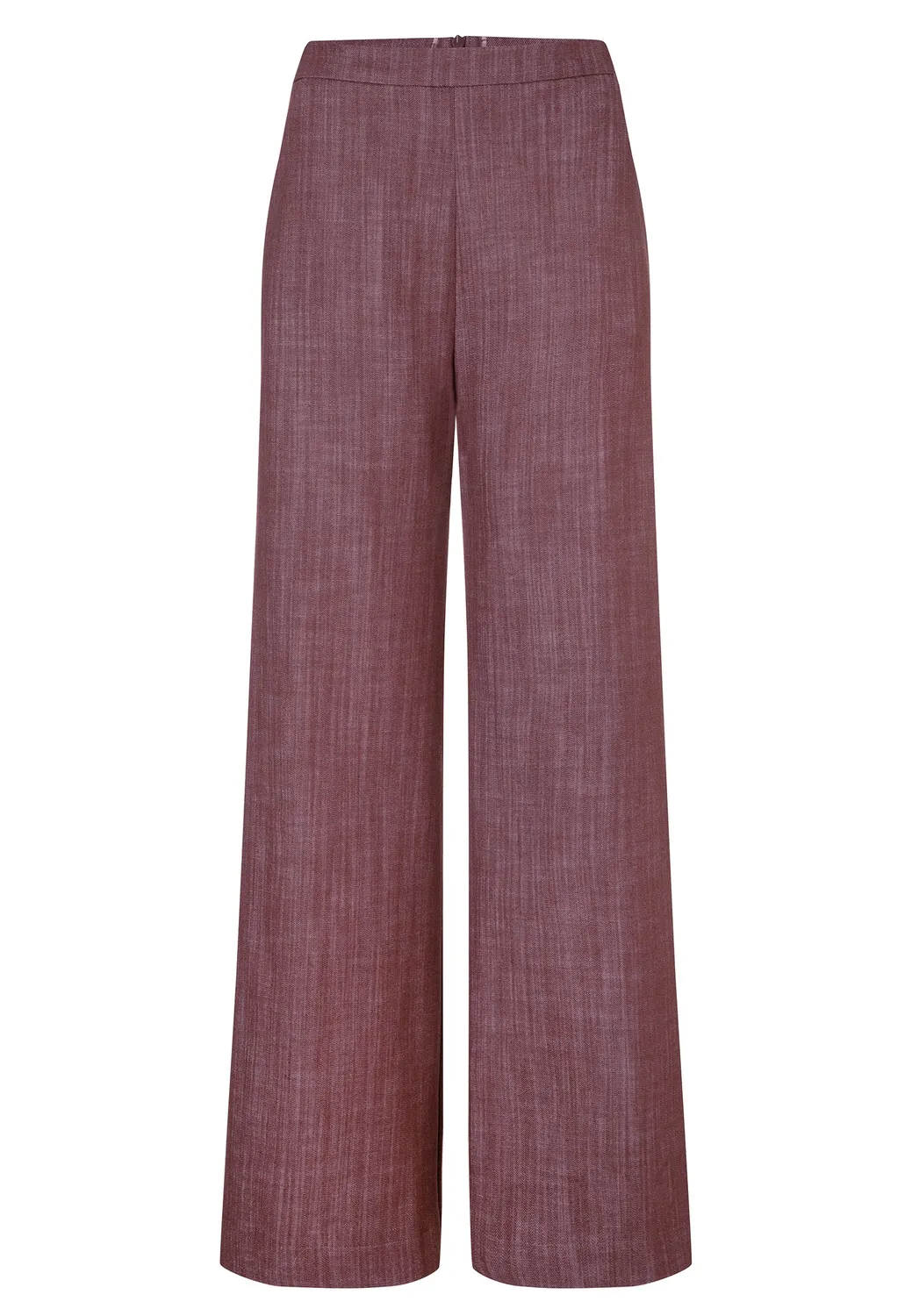 Ana Alcazar Enloira jeans wide leg bordeaux denim elasticizzato