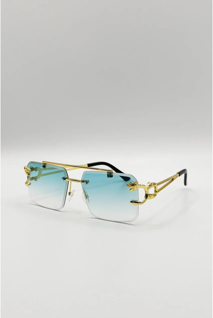 SVNX Navigator Occhiali Sole Blu Oro