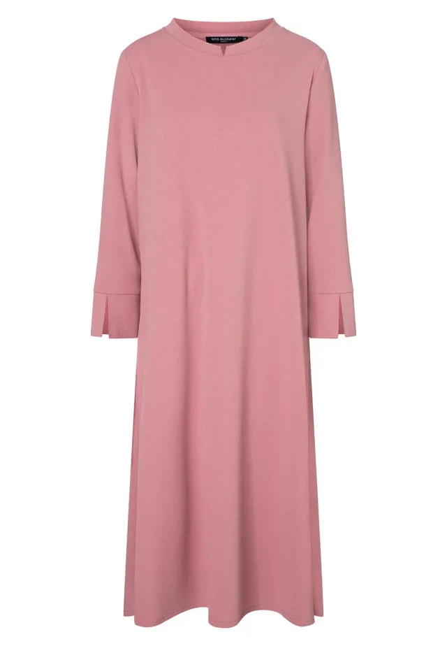Ana Alcazar Hanika abito midi rosa linea svasata