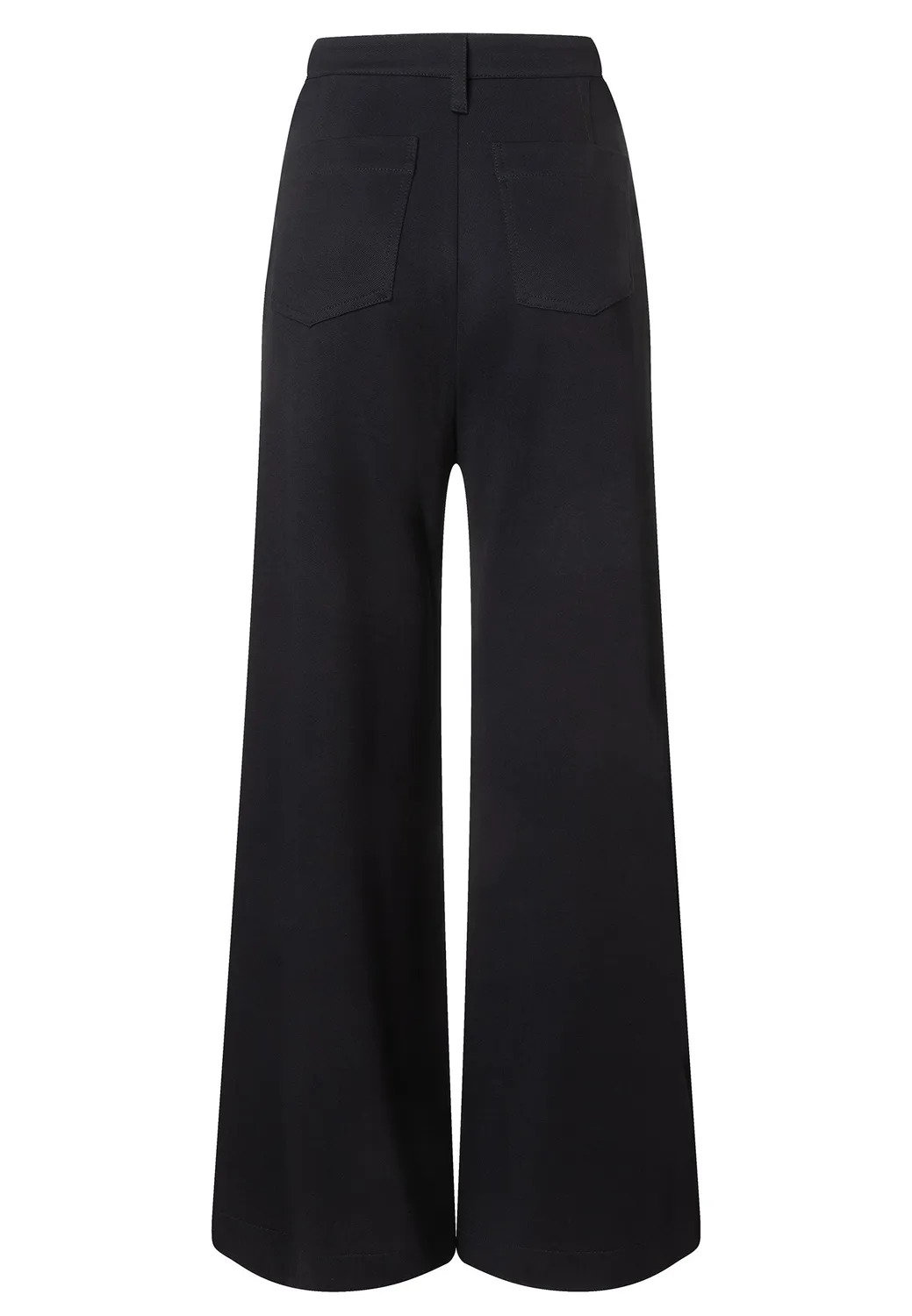 Ana Alcazar Elida pantaloni palazzo vita alta jersey