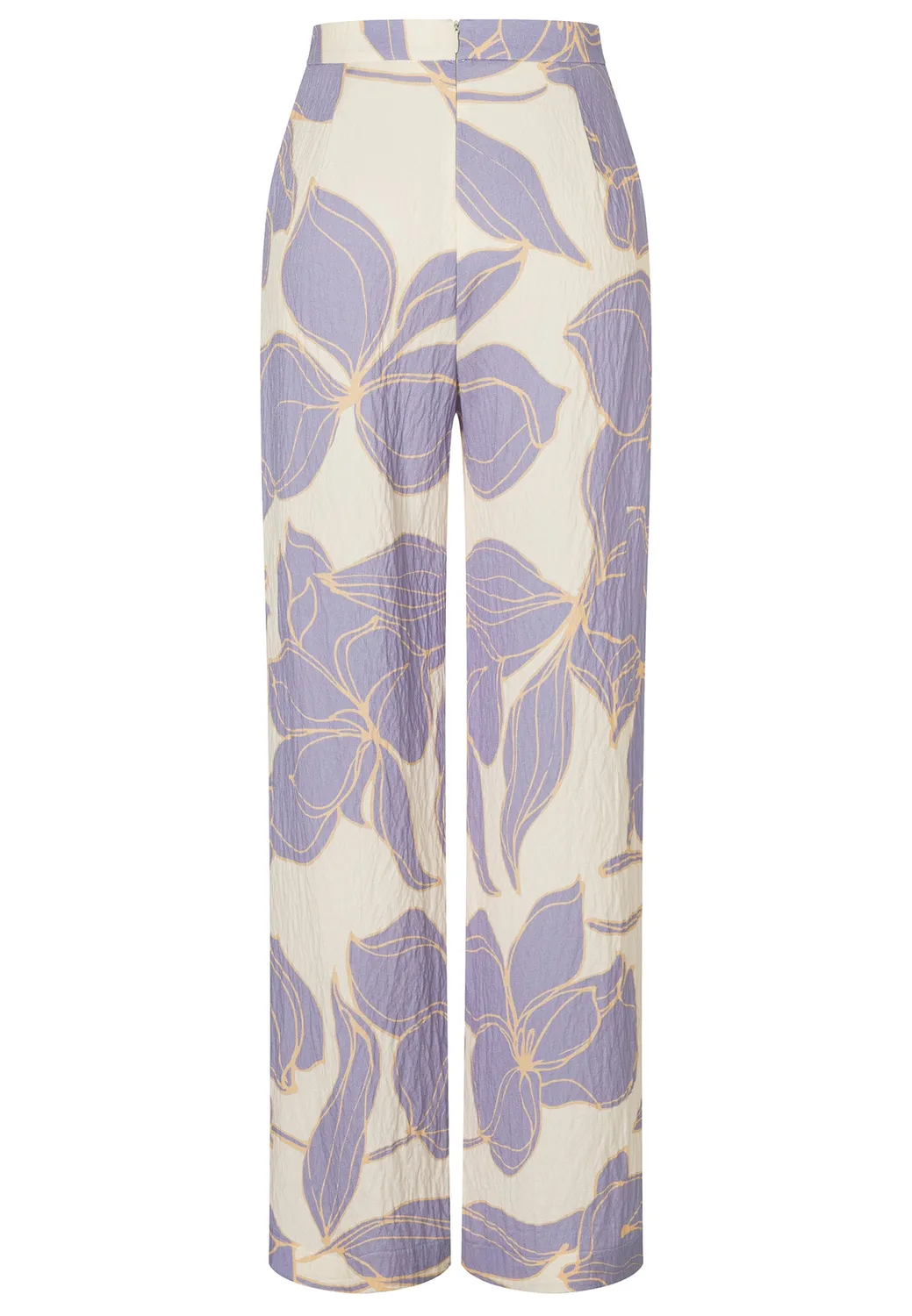 Ana Alcazar Dolla pantaloni palazzo fiori lilla