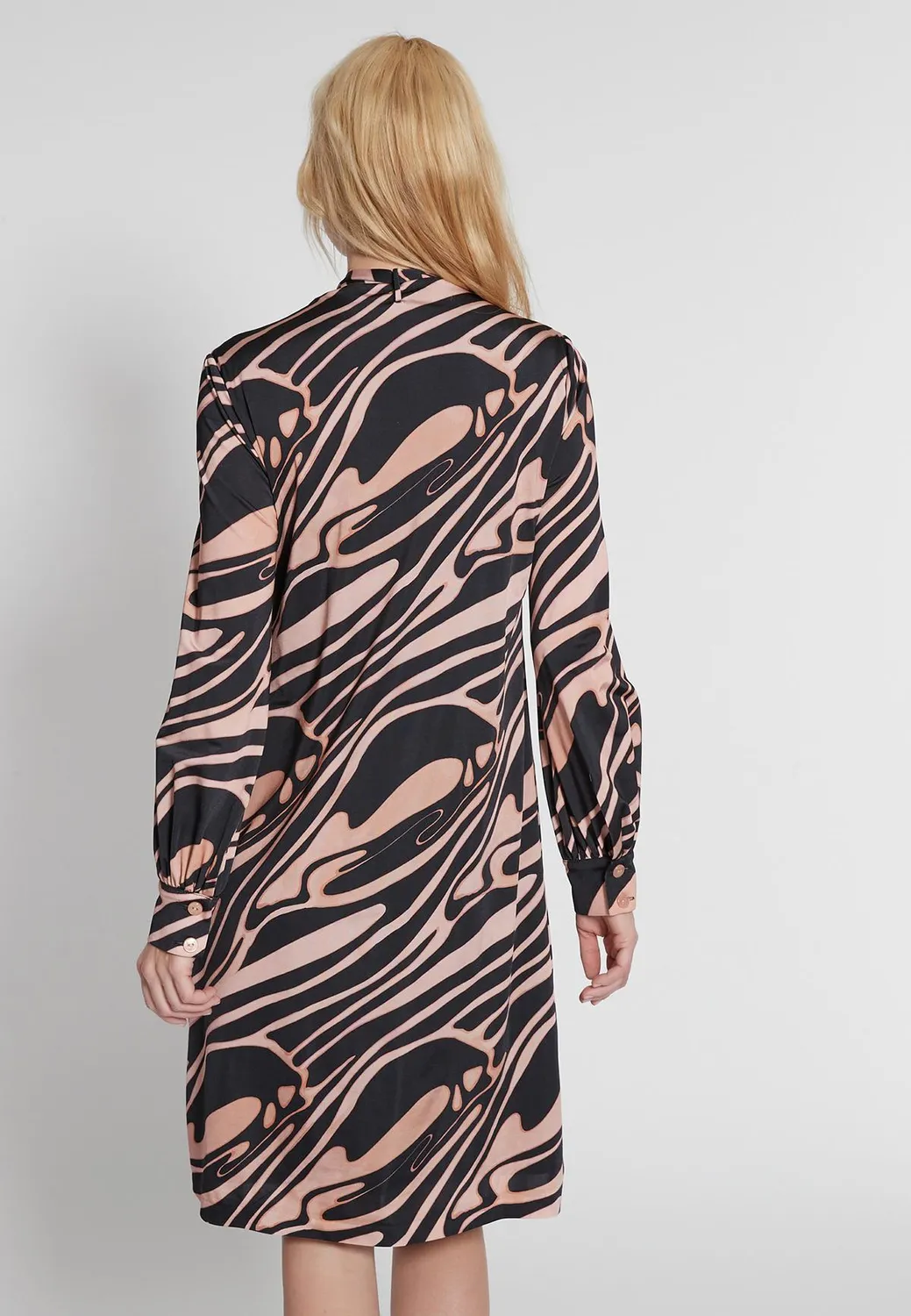 Ana Alcazar Hidana abito camicia fantasia linea A