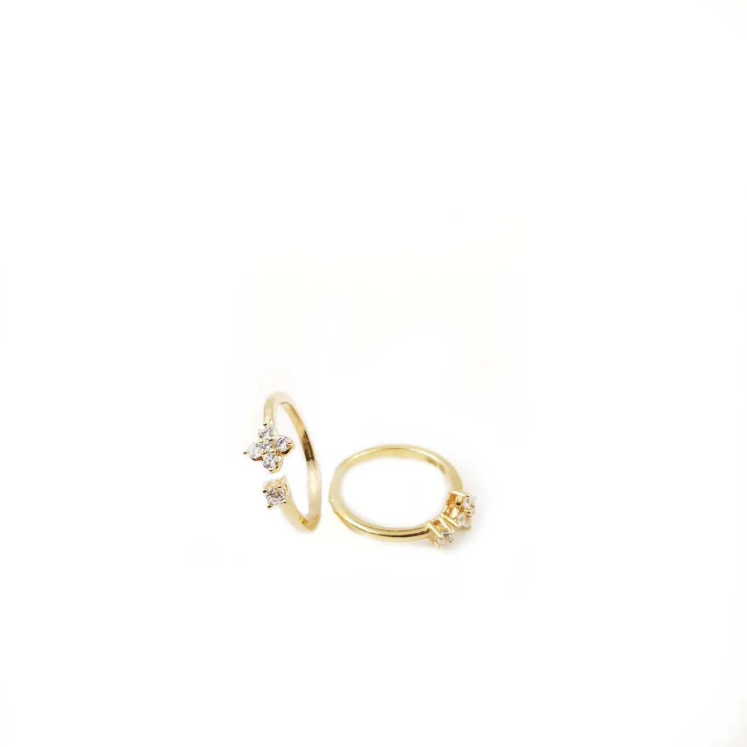 Our Dve Prairie Ring anello oro zircone