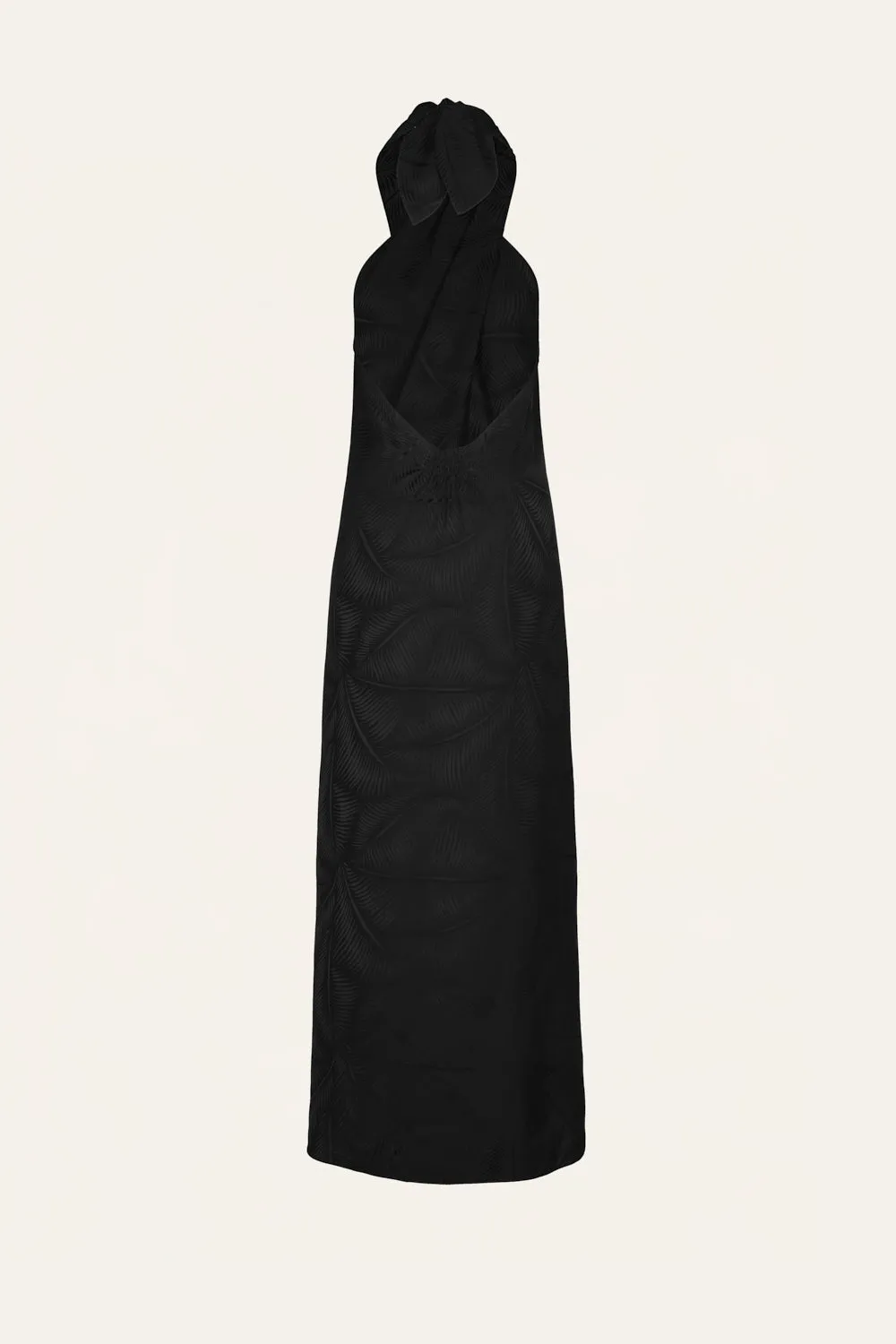 Johanna Ortiz Silent Water top halter nero viscosa