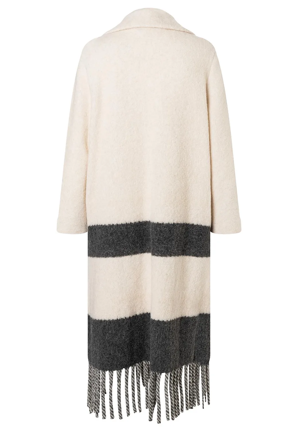 Ana Alcazar Saba cappotto lana frange