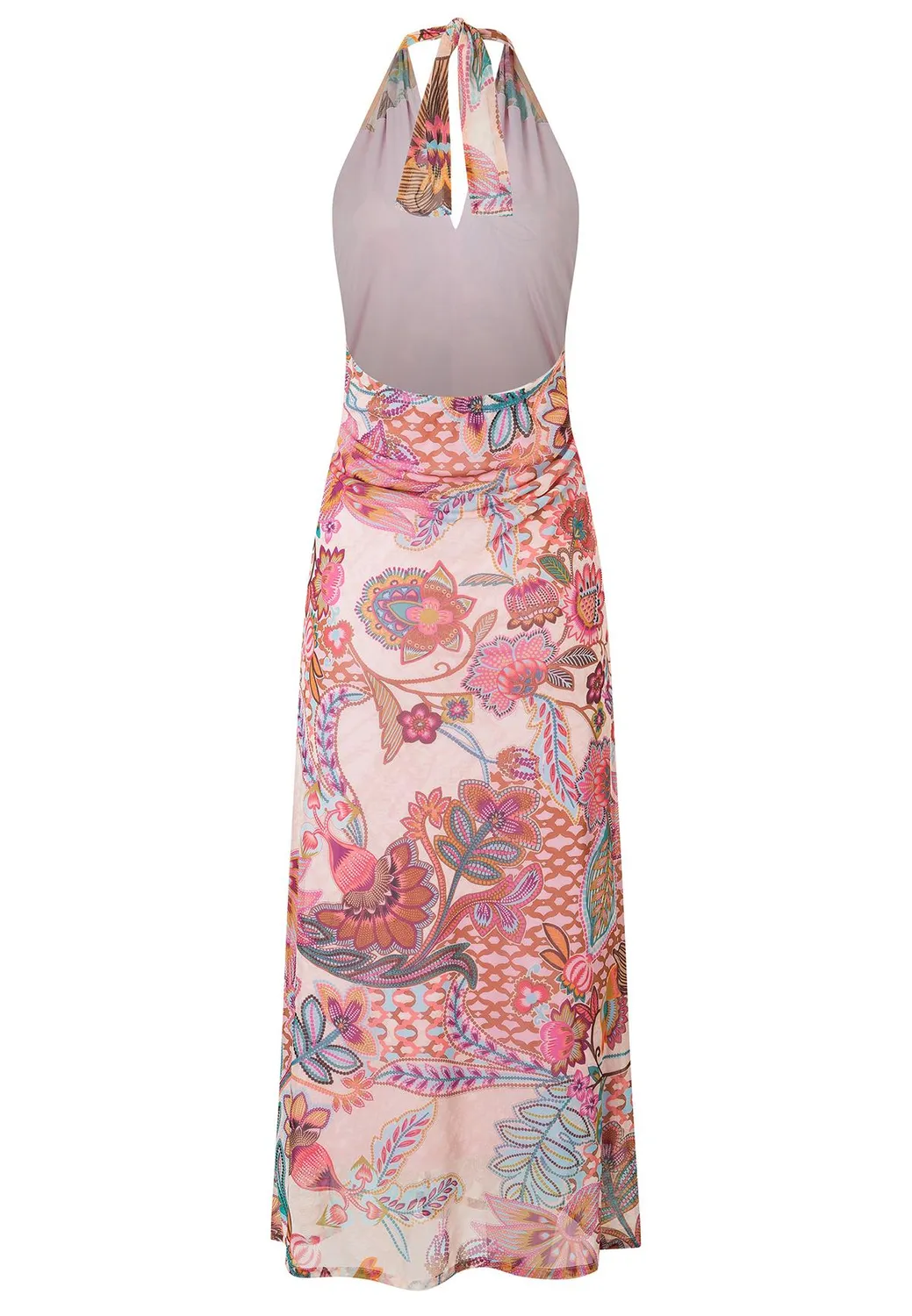 Ana Alcazar Peline abito halter floreale midi