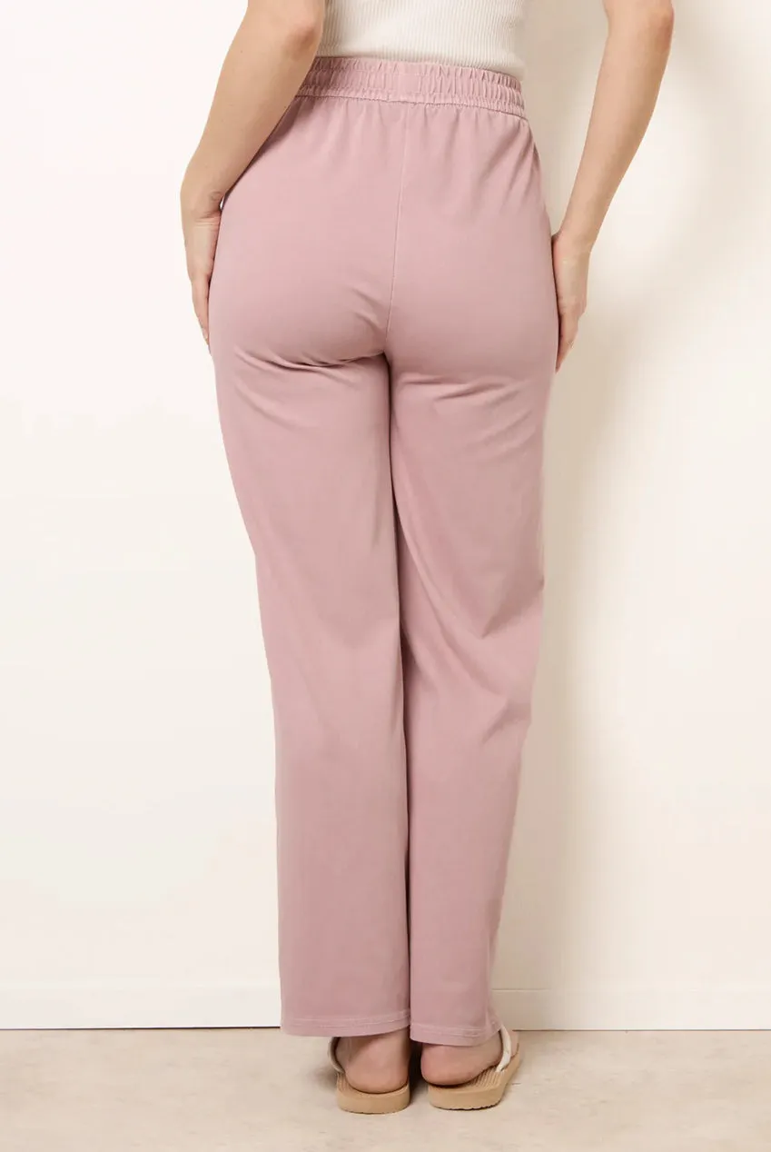 Blue Vanilla Seam Detail pantaloni rosa cotone flare