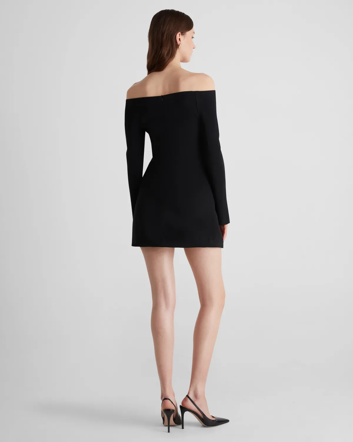 Violante Nessi Marino mini abito nero cady taglia IT