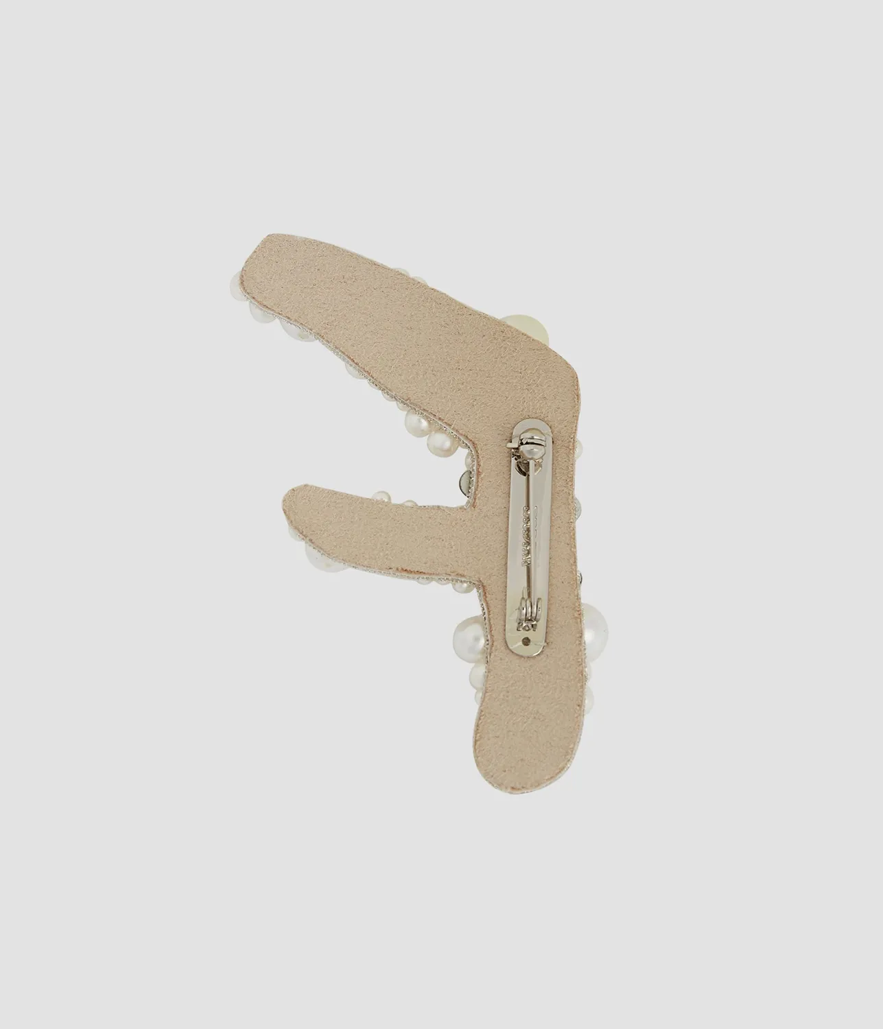 Erdem Pearl Alphabet Brooch F spilla perle