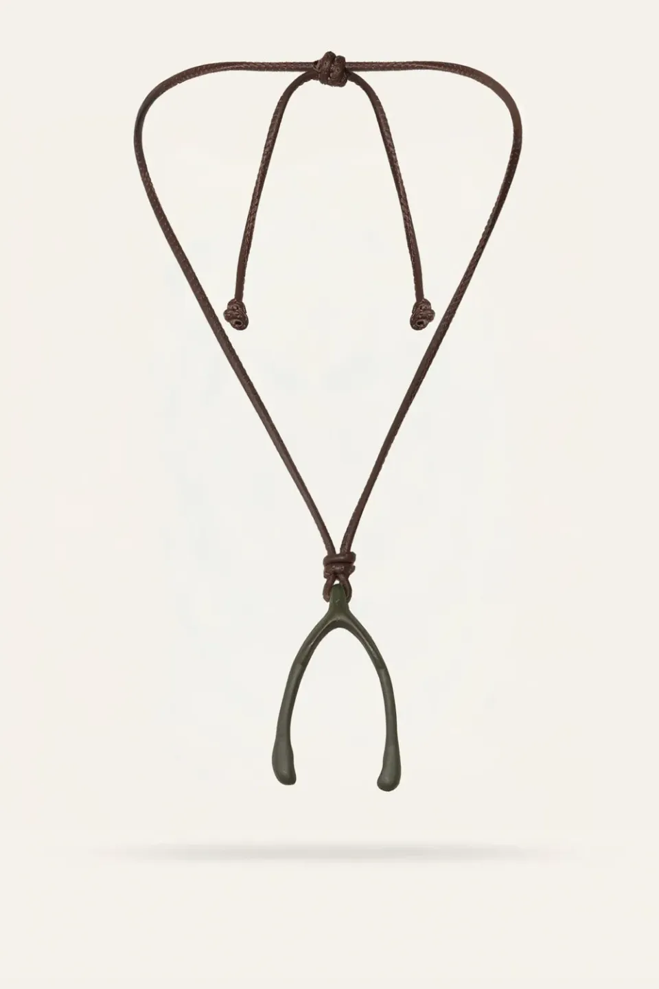Johanna Ortiz Tales Of The Pampas collana pelle verde unica