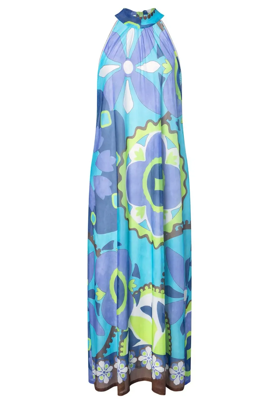 Ana Alcazar Wemonti abito maxi azzurro fiori